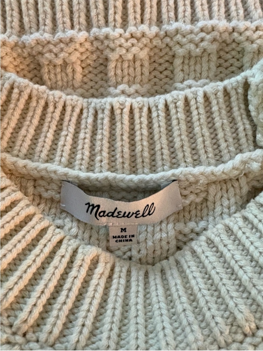 Madewell Checkered-Stitch Wedge Sweater Vest - Picture 7 of 9